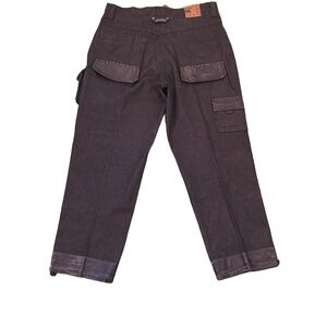 Bare Fox Hip Hop History Y2K Baggy Cargo Jeans Men's 40